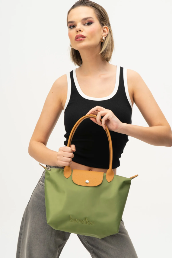 BENETTON 1357 YEŞİL/CAMEL - 2