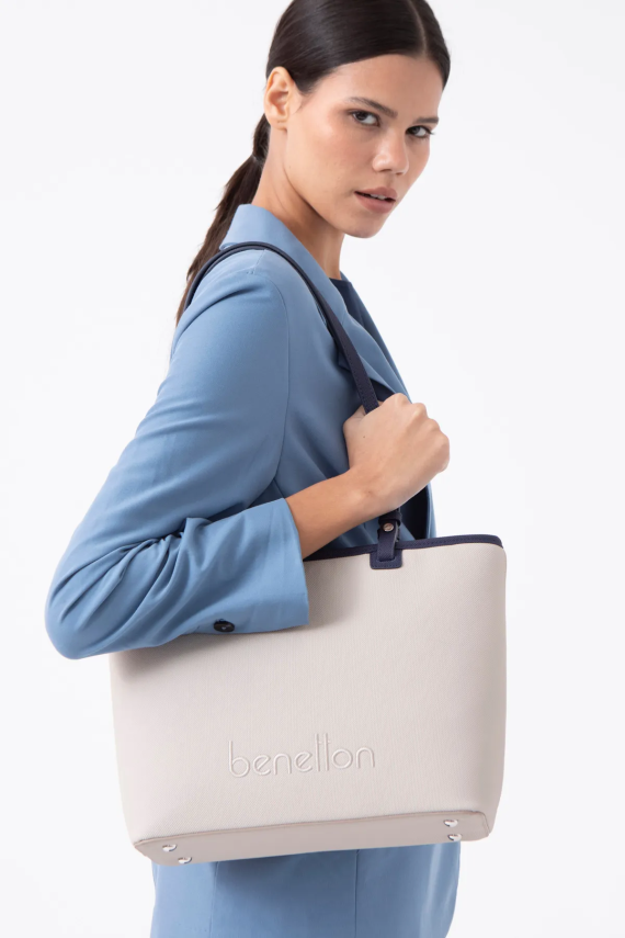 BENETTON 1583 TAŞ/LACİVERT - 1