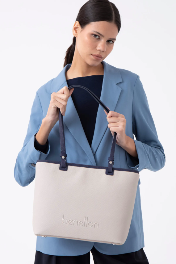 BENETTON 1583 TAŞ/LACİVERT - 2