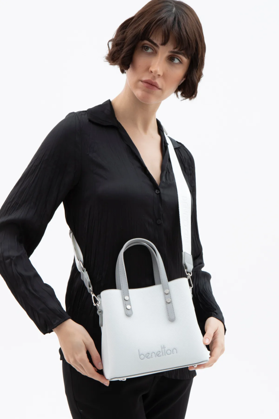 BENETTON 1589 BEYAZ/A.GRİ - 1