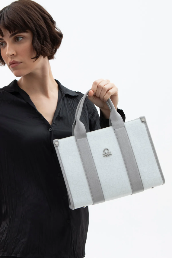 BENETTON 1596 BEYAZ/A.GRİ - 1