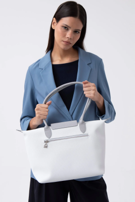 BENETTON 1611 BEYAZ/A.GRİ - 2
