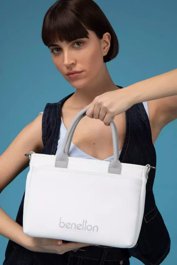 BENETTON 1614 BEYAZ/A.GRİ - 1