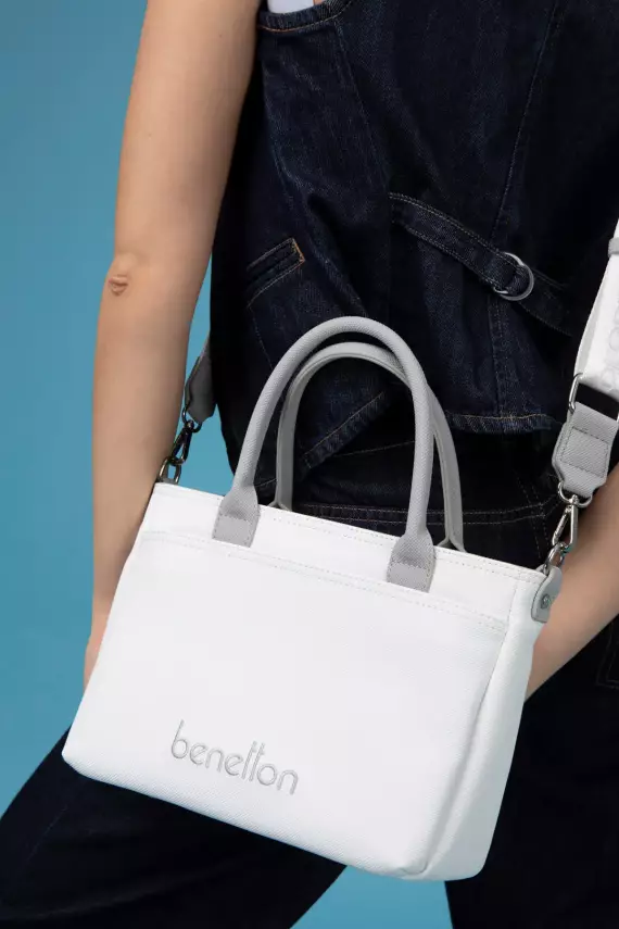 BENETTON 1614 BEYAZ/A.GRİ - 2
