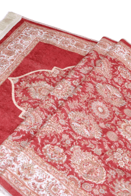 BORDO KADİFE SECCADE - 1