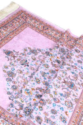 PEMBE KADİFE SECCADE - 1
