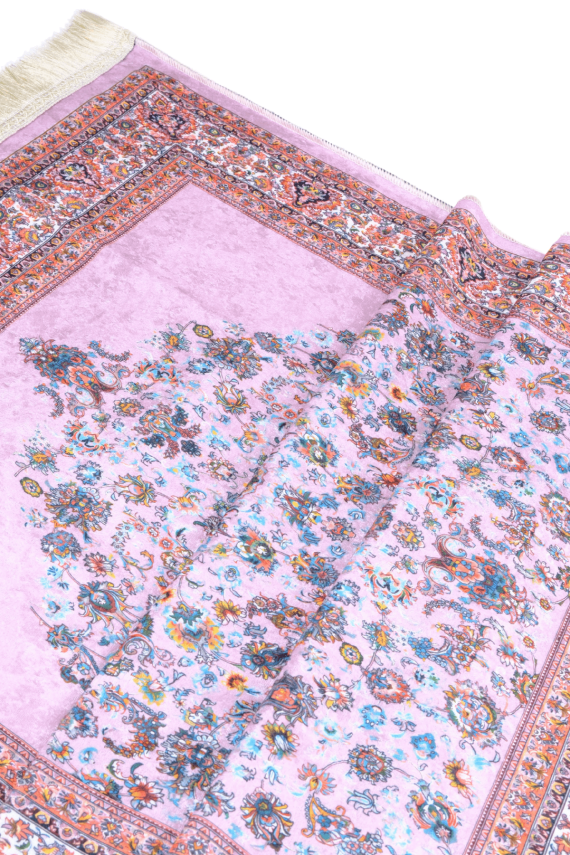 PEMBE KADİFE SECCADE - 1